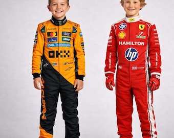 Kids/Adult Formula Racing Suit | Cordura Fabric Go-Kart Outfit |F1 Style Karting Suit |Motorsport Inspired Kids Racing Suit