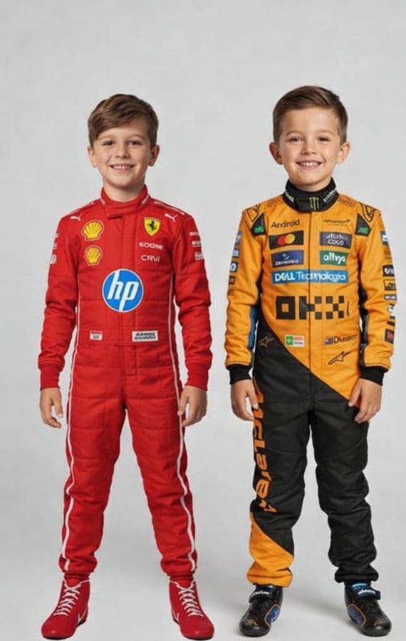 Kids/Adult Formula Racing Suit | Cordura Fabric Go-Kart Outfit |F1 Style Karting Suit |Motorsport Inspired Kids Racing Suit