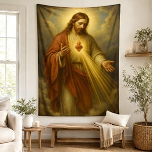Divine Mercy Tapestry - Etsy