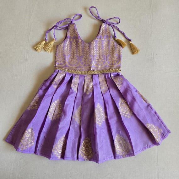 open lace back dress Buy Purple Zariwork Banarasi Readymade Sharara Kameez main image 1