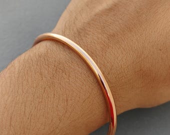 Pulsera de cobre puro de alta resistencia, 10 mm de grosor