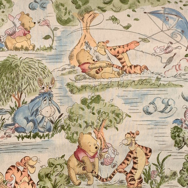 Classic Winnie The Pooh Fabric By The Yard