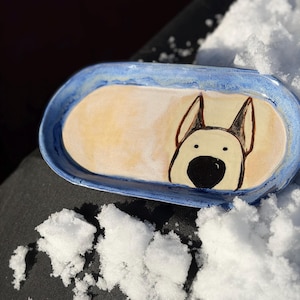 German Shepherd Dog Spoon Rest Handcrafted