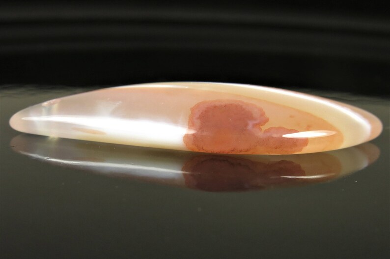 Sweet ~ Brazilian Chalcedony Banding Agate Pendant B7797 46mm x 20mm x 6.3mm