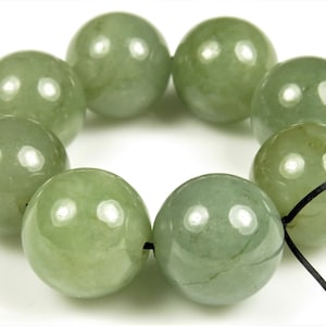 SALE 12.7-12.8mm ~ were 39.99 /& 37.99 ~ Premium Grade Burmese Jadeite Round Bead 10/% off 8 beads C1376