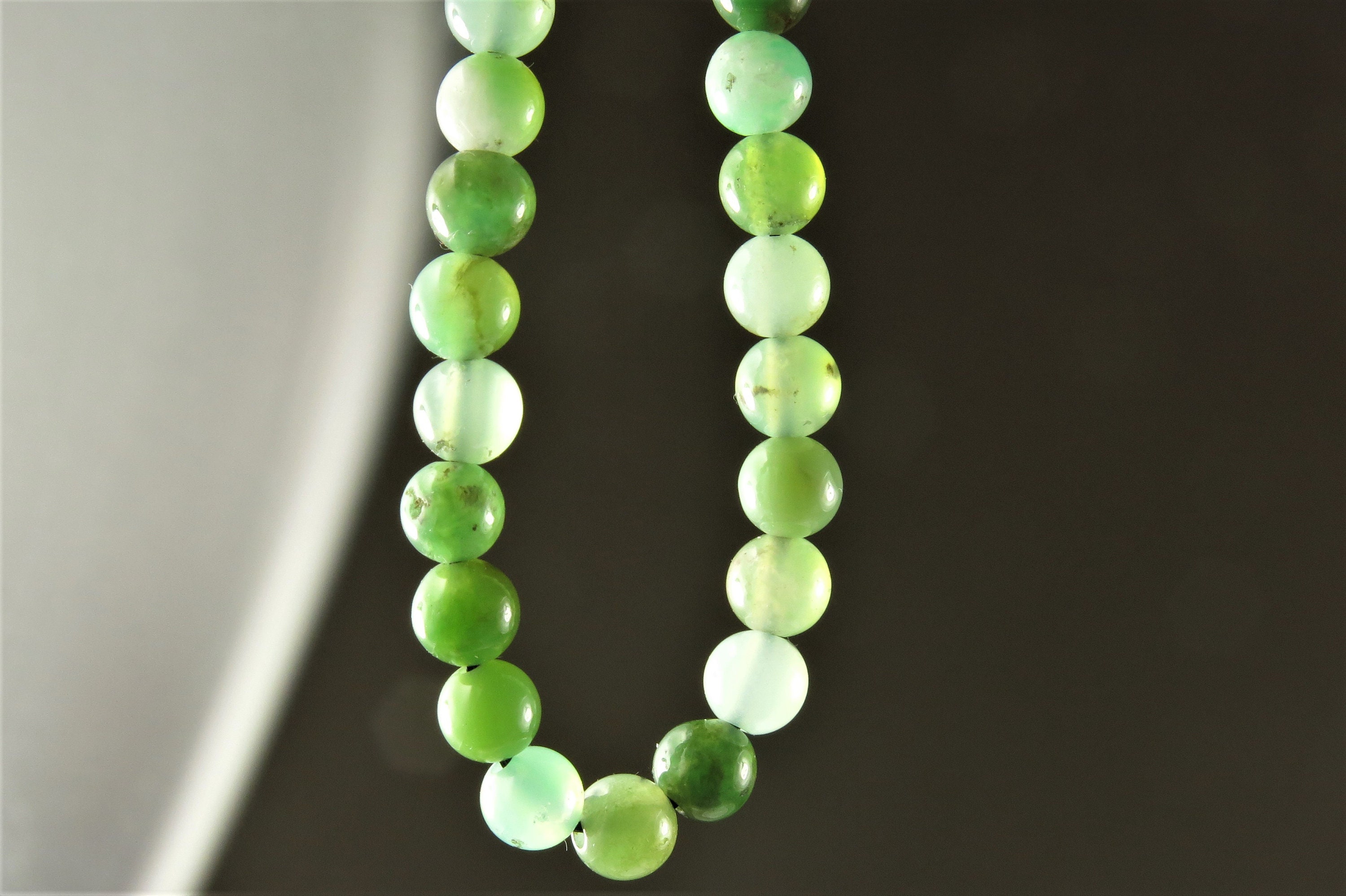 大セール（20% オフ）～ 12.99 ドル～ 美しいクリソプレーズ小丸ビーズ - 5 mm - 26 ビーズ - C5498 - Etsy 日本