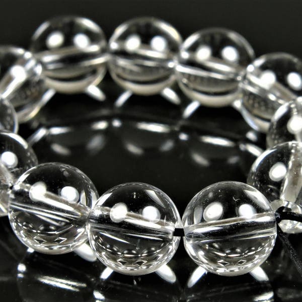 BARGAIN Plus SALE (10% off) ~ was 7.87 ~ Icy Natural Rock Quartz Smooth Round Beads - 8mm - 12 beads - C2645-3