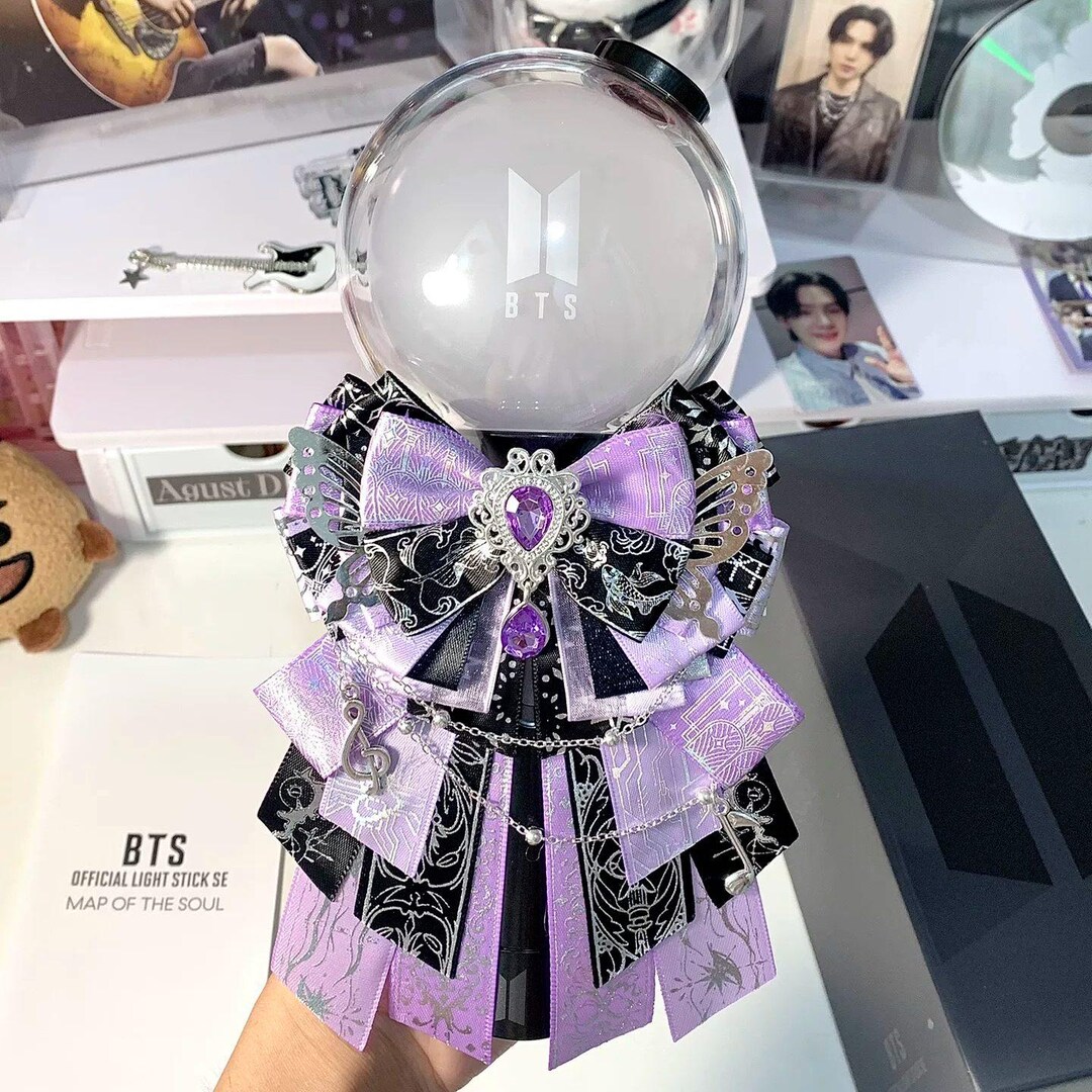 Handmade Army Bomb Bow | BTS Lightstick Ribbon Decor - Etsy