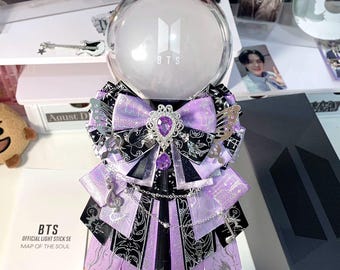 Handgemaakte legerbomstrik | BTS-lichtstaafdecoratie lint