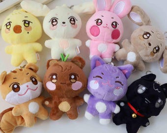 ATEEZ ANITEEZ Inspired Plush Keychain | Kpop Backpack Charm | Gift For Her