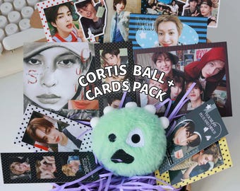 Fanmade Corti5 Ball with Photocard Postcard Stickers Gift Pack | Kpop Keychain | Gift for Kpop Fan Birthday and Christmas Mystery Box