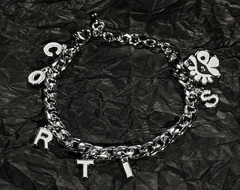 CORTIS Silver Bracelet  | Kpop Ring Necklace | Y2K Grunge Jewelry | Chunky Chain Bracelet | Idol Fan Gift | Alt Fashion Merch