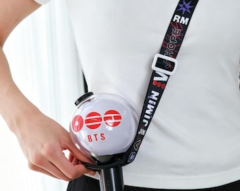 Arirang Kpop Lightstick Strap with Decal |  Light Stick Lanyard Holder with Decor Sticker | Concert Tour Strap | ARMY Gift