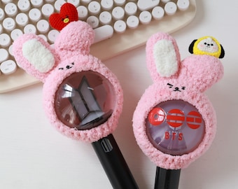 Handmade Cooky Army Bomb Cover| Plush BTS Lightstick Cover with Tata & Chimmy Accents| Kpop Arirang Tour Merch