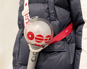 Kpop Lightstick Strap with Decal |  Light Stick Lanyard Holder with Decor Sticker | Concert Tour Strap
