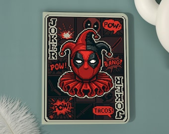Capa Pixel Jester para iPad, compatível com os novos iPad Air 8-11"/13" e iPad Pro 11/13" (2026), iPad 7/8/9 e iPad Mini, com suporte para Apple Pencil.