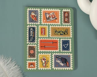 Capa para iPad com colagem de selos vintage para iPad Air 8-11"/13" (2026), iPad Pro 11/13", capa para iPad 7/8/9, capa para iPad Mini com suporte para Apple Pencil.
