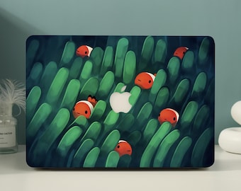 Clownfish Seaweed Macbook Skyddande Hårt Fodral för 2026 Neo 13 Air 15/13, Macbook Pro 16/15/14/13 Tum A3449 M5 M4 M3 M2 M1 Laptopfodral