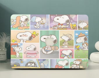 Capa protetora rígida com desenho de um beagle fofo para MacBook 2026 Neo 13 Air 15/13, MacBook Pro 16/15/14/13 polegadas A3449 M5 M4 M3 M2 M1.
