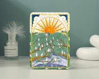 Capa Sun Dove para Kindle com alça de mão para Paperwhite 12ª geração (7"), 11ª geração (6,8"), Kindle 2024 Colorsoft, Kindle 12ª/11ª/10ª geração, capa para Kobo Clara