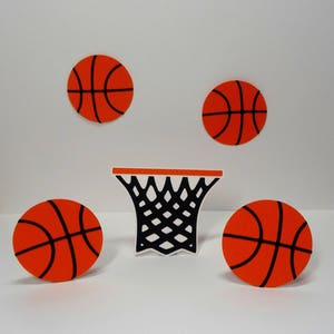 Basketball and Hoop Cut File, SVG, DXF, JPG pour Cameo Silhouette, Cricut Design Space, Digital Cut Files, Sports