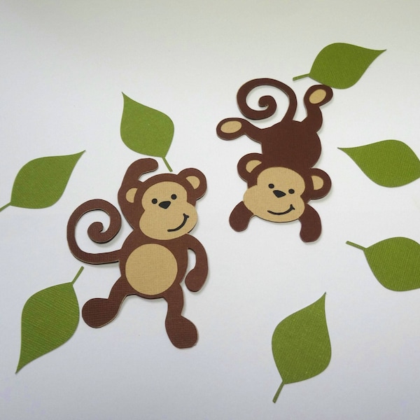 Monkey SVG Cut File, SVG, DXF for Cameo Silhouette, Cricut Design Space, Digital Cut Files, 2 Positions