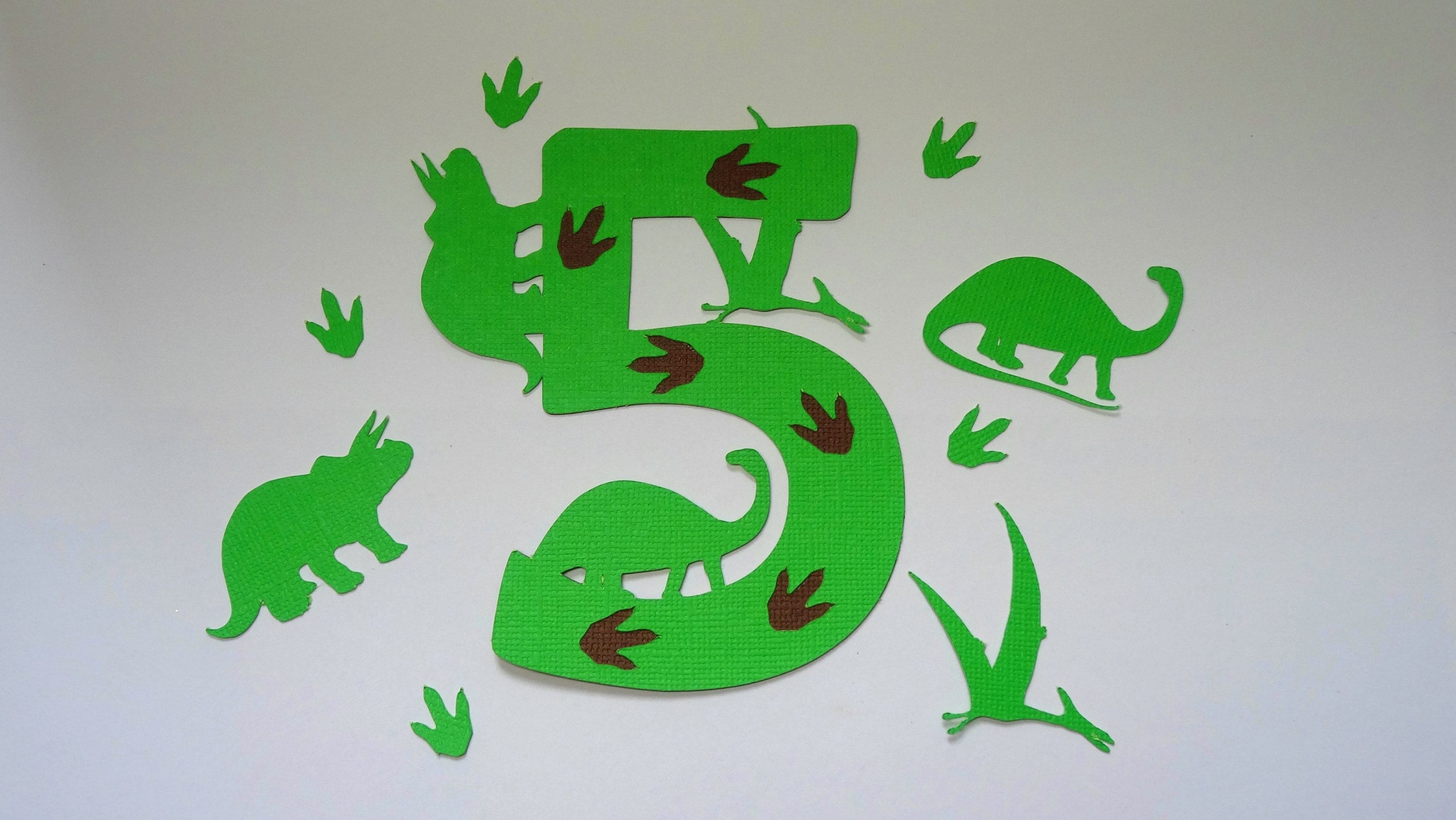Download 5th Birthday Dinosaur SVG Cut File SVG DXF for Cameo | Etsy
