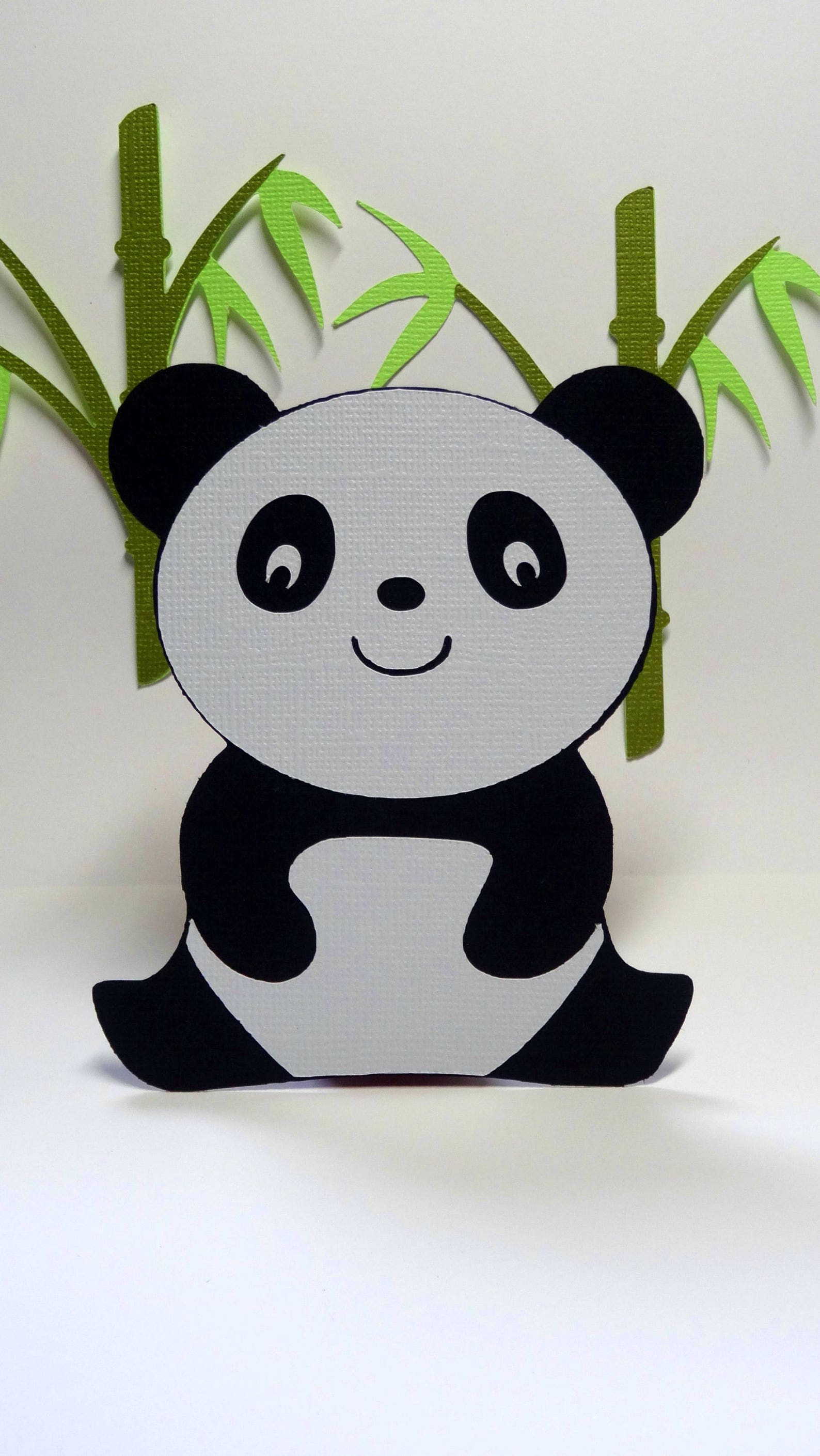 Panda and Bamboo SVG Cut File, SVG, DXF for Cameo Silhouette, Cricut ...