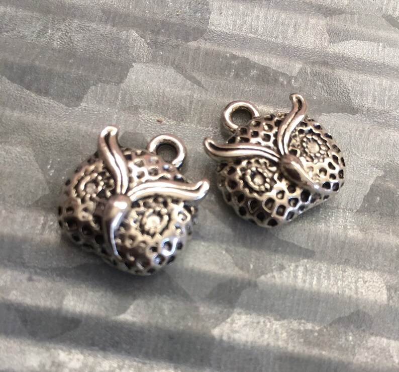 Charm Bracelets Owl Head Charms Jewelry Making Zipper Pull