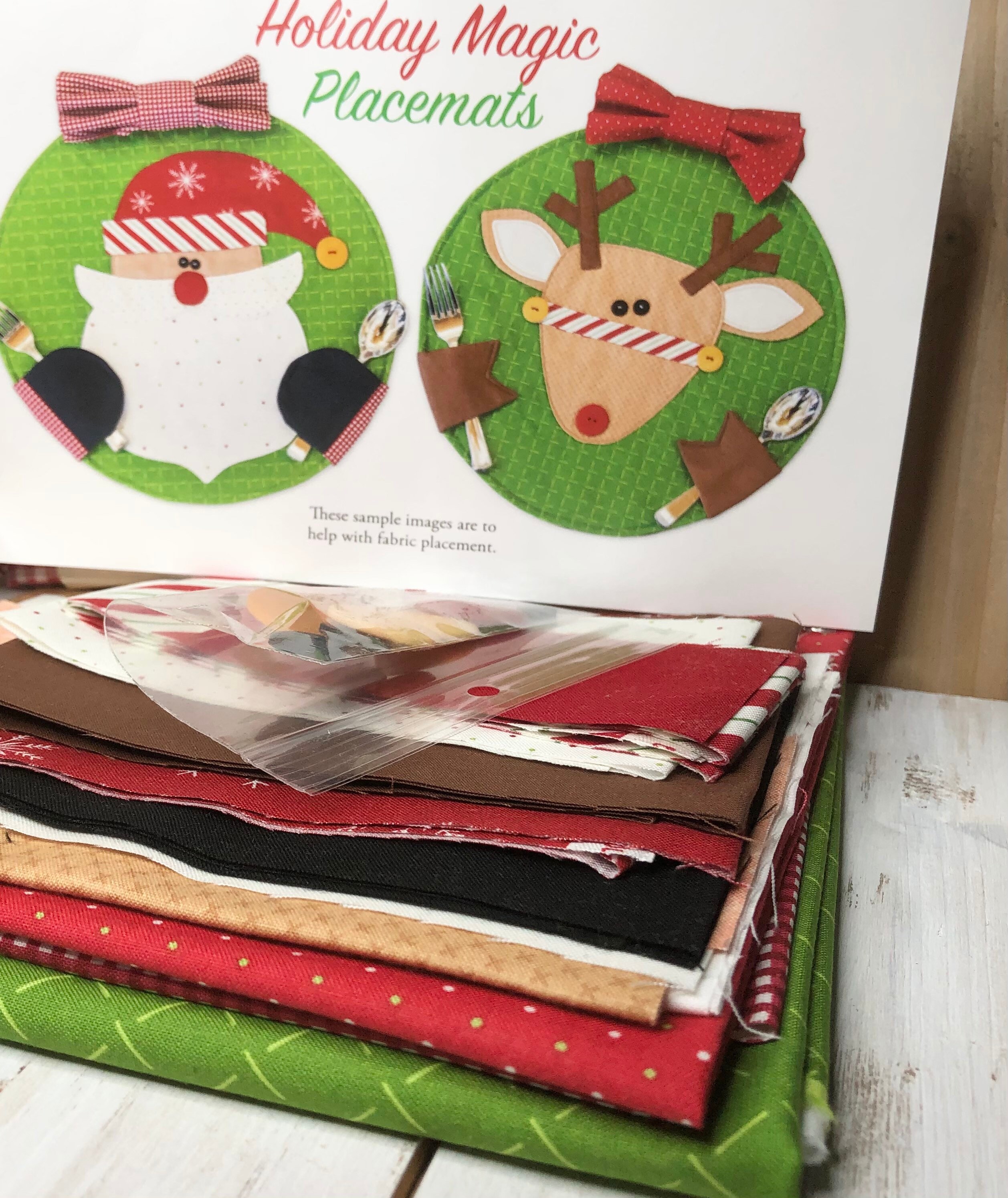 Holiday Novelty Placemat Kits Sewing Quilting Craft Etsy