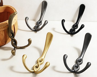 Modern Double Hook- Steel Wall Hook, Coat Hook, Utility Hook,Towel Hangers，Coat Hook, Key Hook, Bathroom Hook