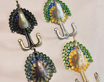 Bronze Peacock Wall Hook | Vintage Style Decorative Coat Hanger