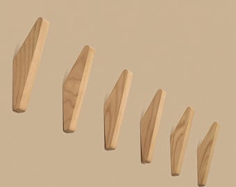 Wooden Coat Hook Wall Mount, Modern Wall Hooks, Entryway wall hooks,Hanger, Wall Hook Wood,Towel Hooks Wood,Wall Hooks Wood,Wood Towel Hooks