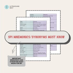 Ultraschallphysik SPI Eselsbrücken/Synonyme – UNBEDINGT KENNEN!