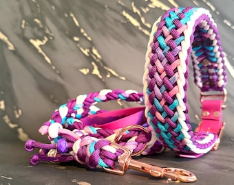 Handgefertigtes Hundehalsband und Leine aus hochwertigem Paracord