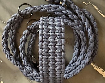 Handgefertigtes Hundehalsband und Leine aus hochwertigem Paracord