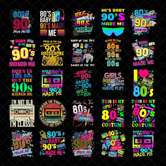 Born In The 80s But 90s Made Me PNG, Retro Neon 80s 90s Aesthetic PNG, Vintage Cassette Nostalgia PNG, Digital Download Sublimation