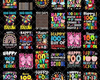 100th Day Of School Png Bundle, 67th Day Of School Png Bundle, 100 Days Smarter Png, Teacher Png,100 Days Of School Boys,Digital Download