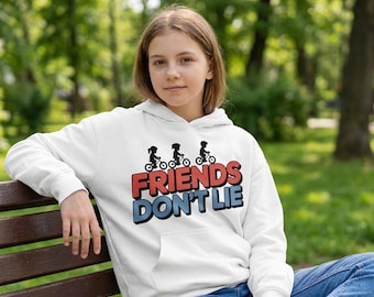 Friends Don't Lie SVG | Retro Clipart, T-Shirt Design (Digital Download)