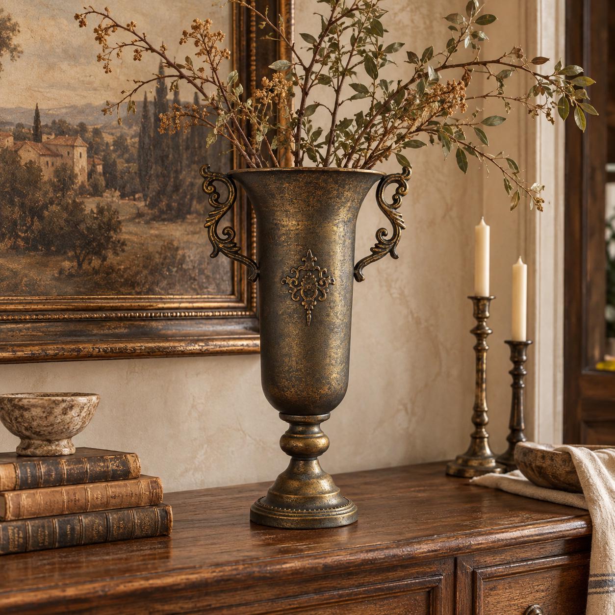 Vintage Vase Bronze - Etsy