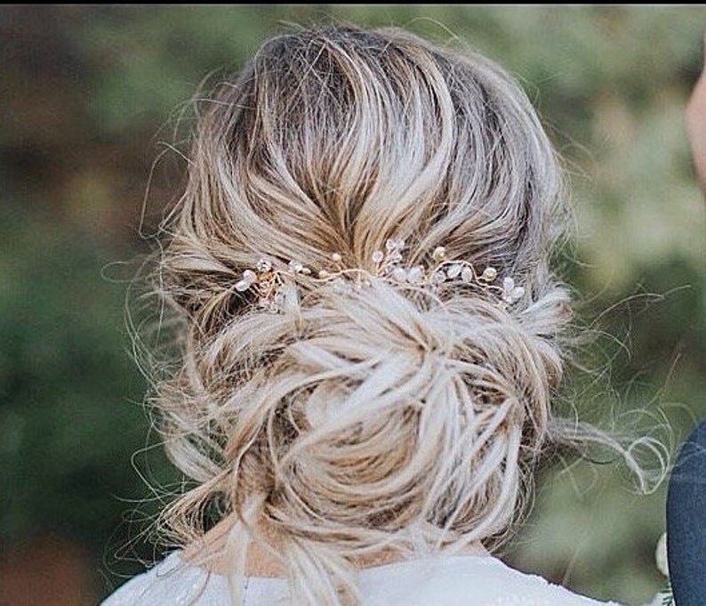 Bridal Hair Vine Beach Weddingbeach Wedding Hair Piece Bridal Etsy