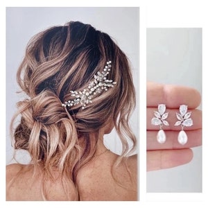 Wedding hair accessories pearl Bridal hair comb clip bridal hair piece headband headpiece wedding hair piece pearl hair comb bridal hair pin image 10