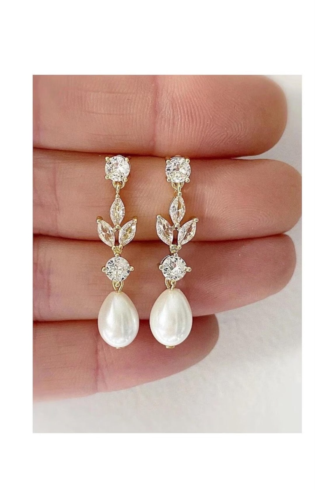 Pearl Drop Earrings Bridal Wedding Earrings Pearl Drop Bridal Earring