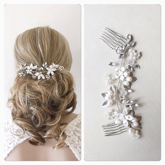 Bridal Hair Combwedding Hair Combbridal Hair Clipwedding Etsy