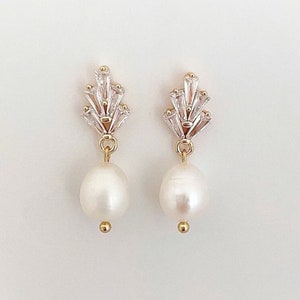 Bridal earrings pearl drop earrings for bride wedding earrings pearl crystal bridal earrings jewelry set for bride bridal jewelry wedding