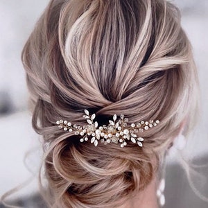 Wedding hair accessories pearl Bridal hair comb clip bridal hair piece headband headpiece wedding hair piece pearl hair comb bridal hair pin image 5