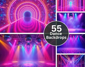 Dance Backdrop | Disco Ball Party Floor | Sweet Sixteen Photo Shoot | Digital JPG