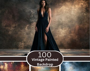 100 Old Master Painted Backdrops | Fine Art Studio Portrait Digital Background (JPG)