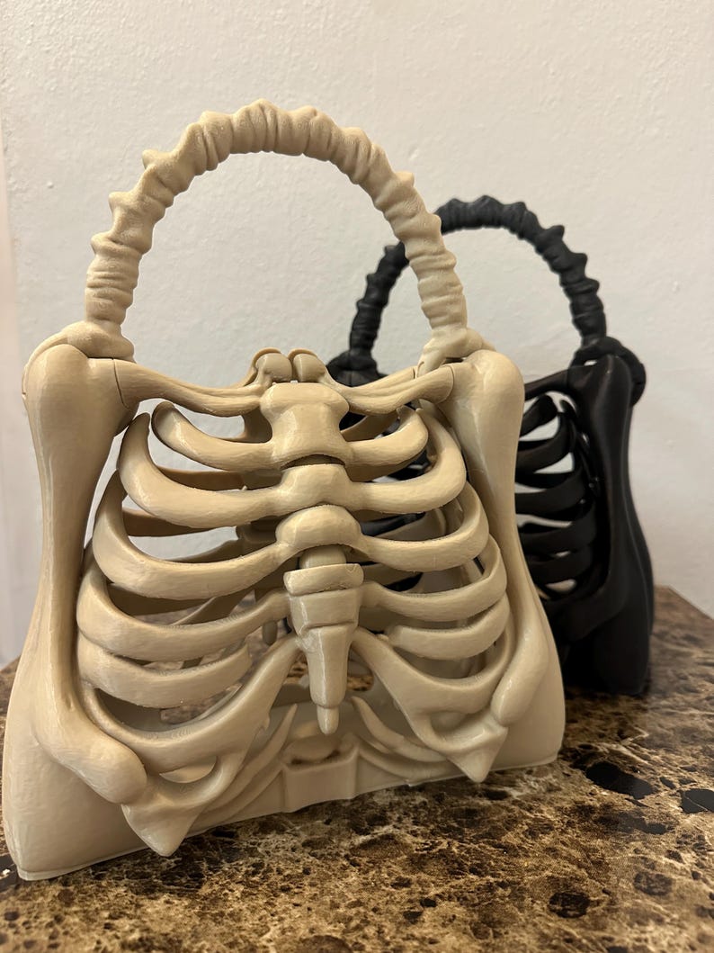 Skeleton Ribcage Handbag – Gothic Halloween Bone Purse - Etsy