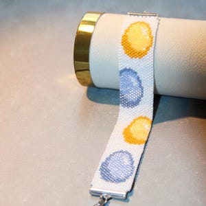 Easter Egg Beaded Bracelet Pattern – Odd Peyote, Loom, Miyuki Delica beads (PDF Download)